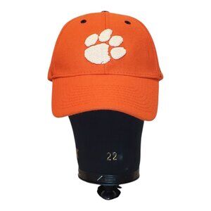 NIKE OS Clemson Orange Paw Wool Blend Velcro Back Cap